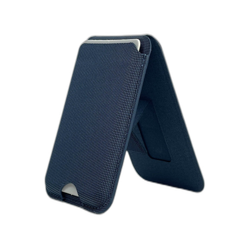 Snap on Phone Stand + Fabric Wallet - MagSafe TechWoven Slim Card Holder