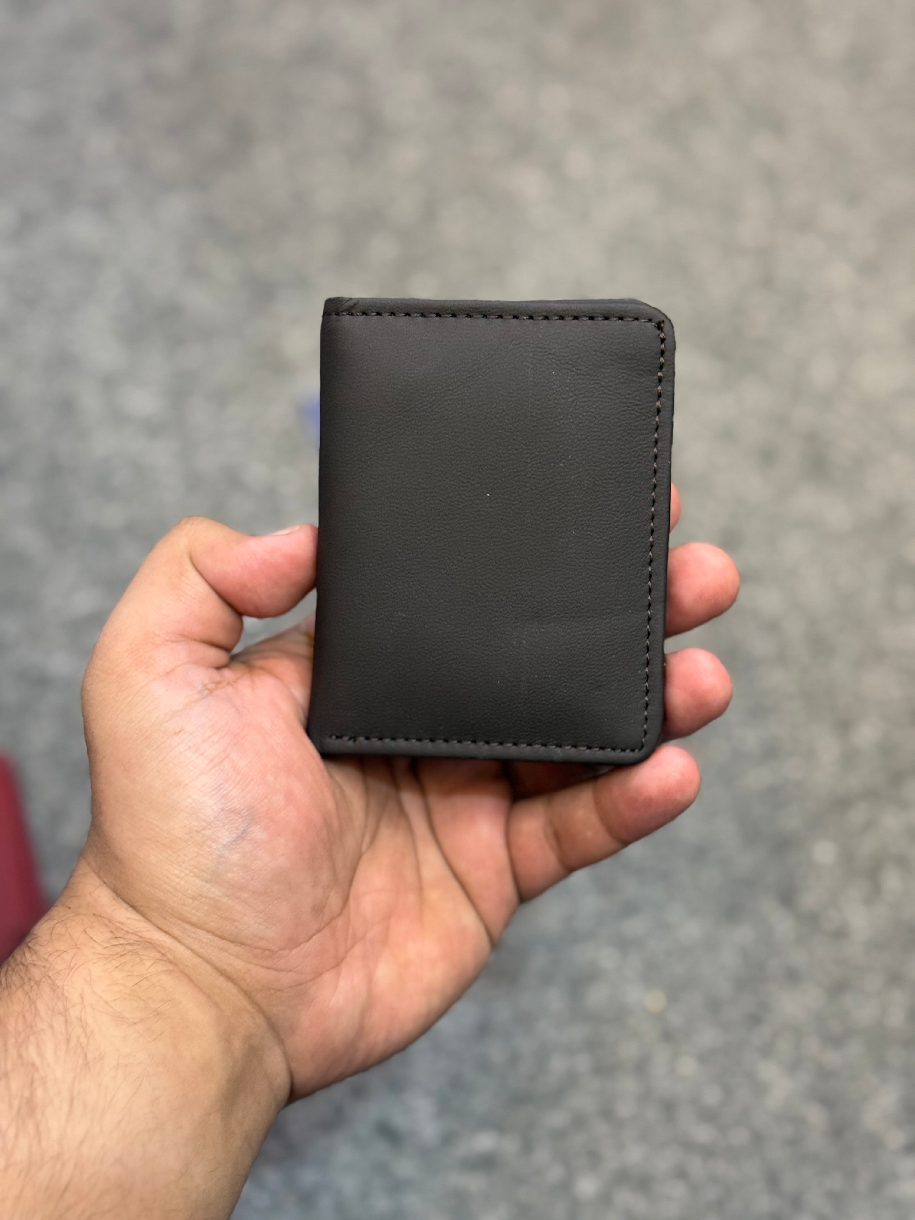Cow Leather Flip Mini Wallet in 3 Colors