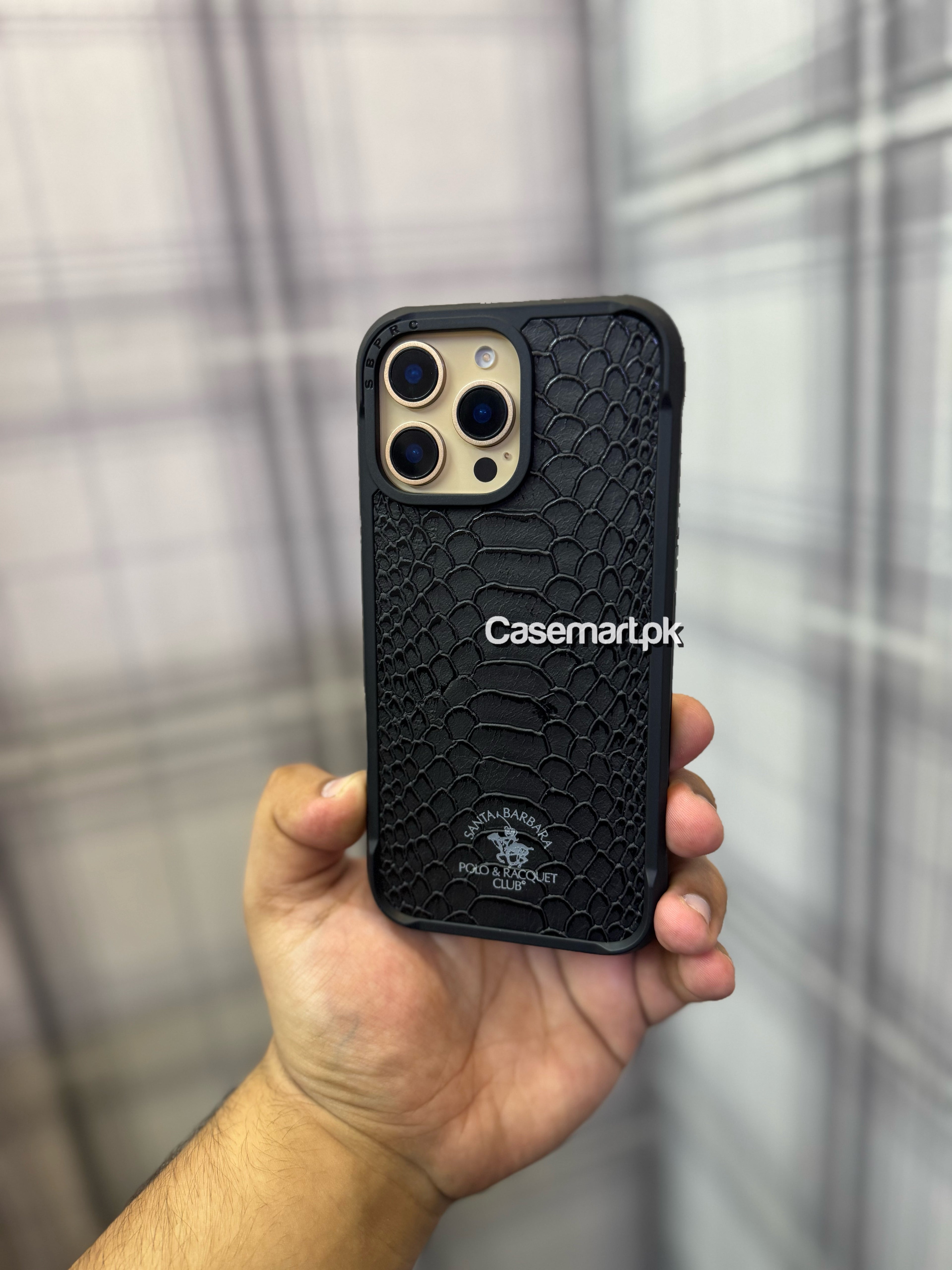 Polo knight case in genuine leather for apple iPhone 16 pro max