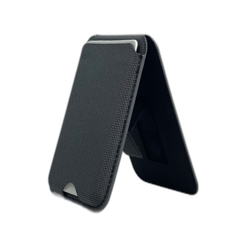 Snap on Phone Stand + Fabric Wallet - MagSafe TechWoven Slim Card Holder