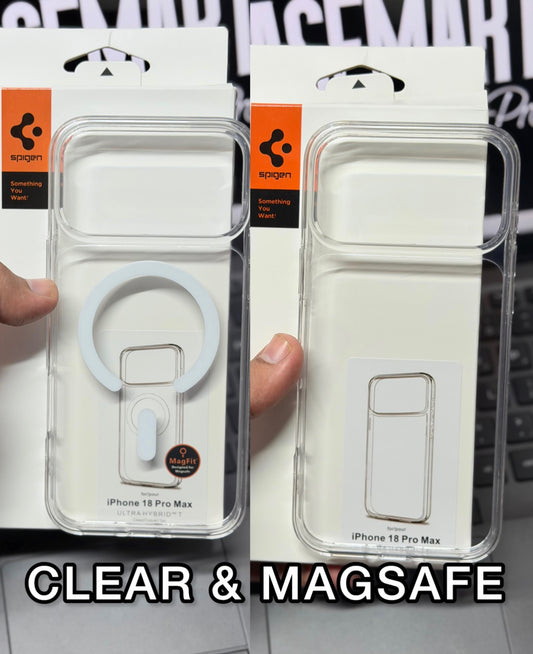 Spigen Crystal Clear Case for iPhone 18 Pro Max – Best Transparent Shockproof Cover with Air Cushion Technology & Anti-Yellow Protection | Slim Crystal Clear Back Case Pakistan