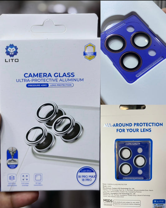 LITO S+ Mettalic HD Anti-Scratch Camera Lens Rings for 18 Pro & 18 Pro Max
