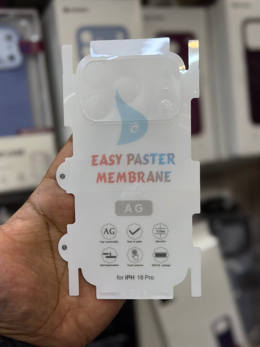 Back 360 Matte Unbreakable Membrane Apple Logo Cut For iPhone