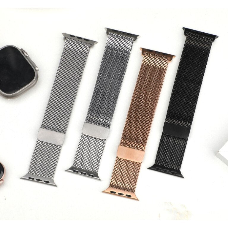 Milanese Magnetic Mesh Loop Band for Apple Watch 42 to 49 mm