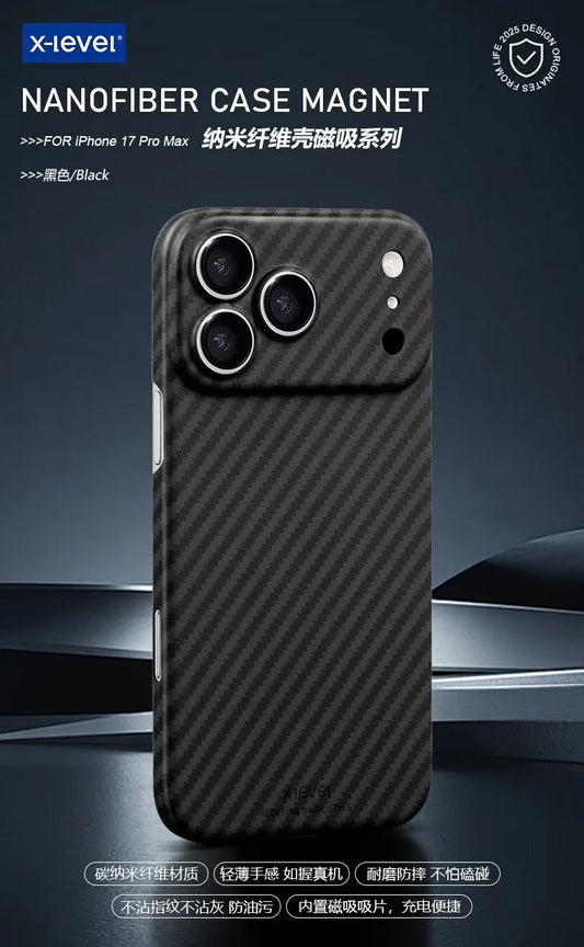 X-Level Nano Fiber Ultra Thin MagSafe Case - 17 Pro Max