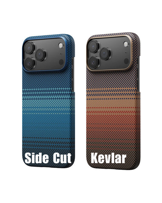 Side Cut Carbon Fibre Kevlar Cases with MagSafe