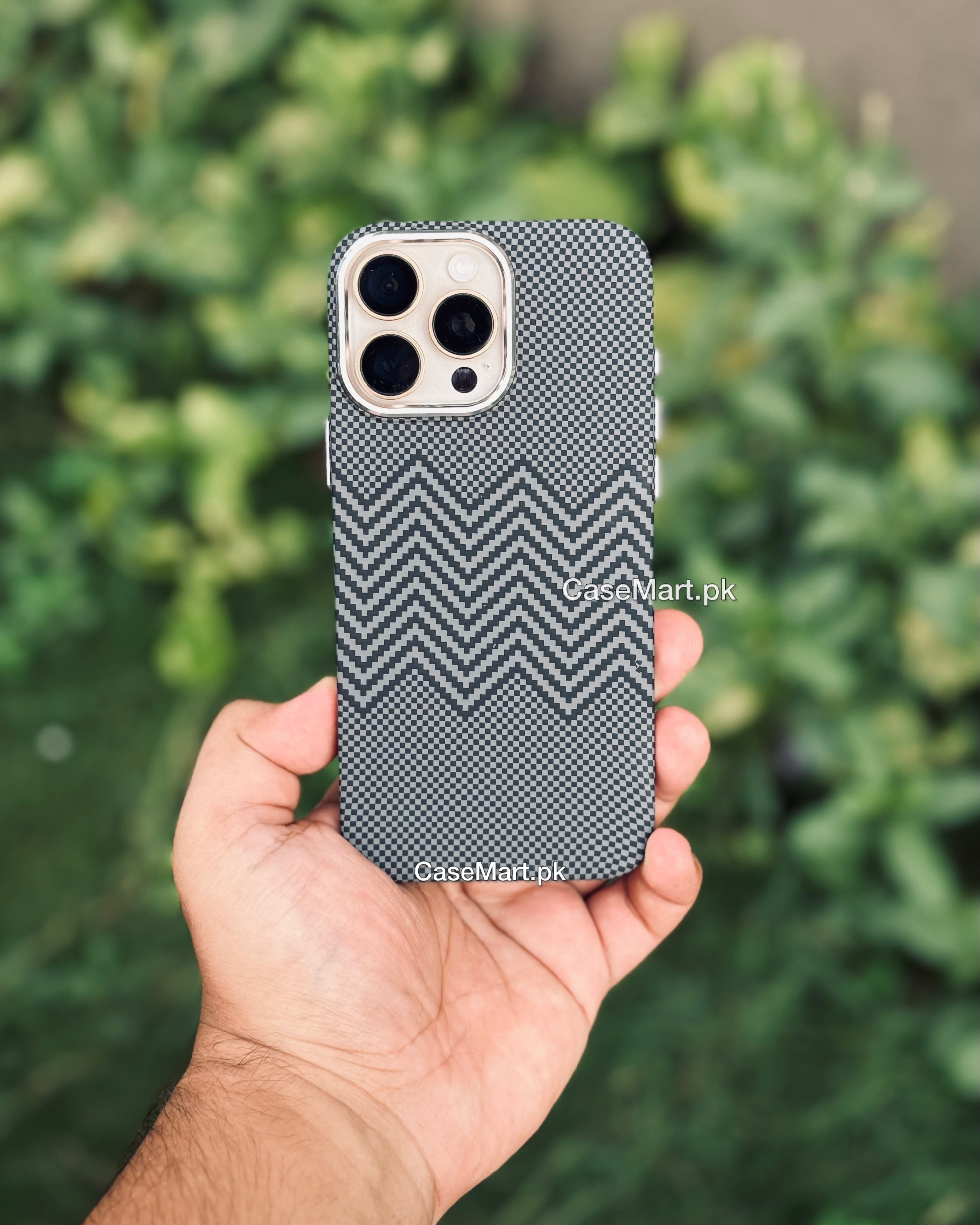 GREY WAVE CARBON FIBRE KEVLAR CASE