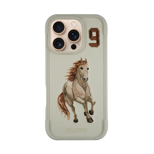 Original Polo Boris Desert Titanium Santa Barbara 3D Embroidered Leather Case