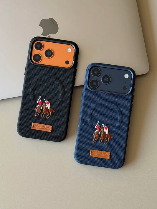 Polo Santa Barbara 18 Pro Max - Yolanda MagSafe Embroidered Leather Case - Premium & Original Cover