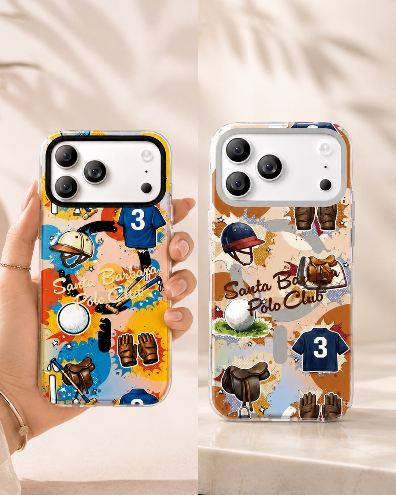 Original Polo Santa Barbara Hygge Series MagSafe Case for iPhone 18 / 17 Pro Max - Luxury Design Shockproof Cover