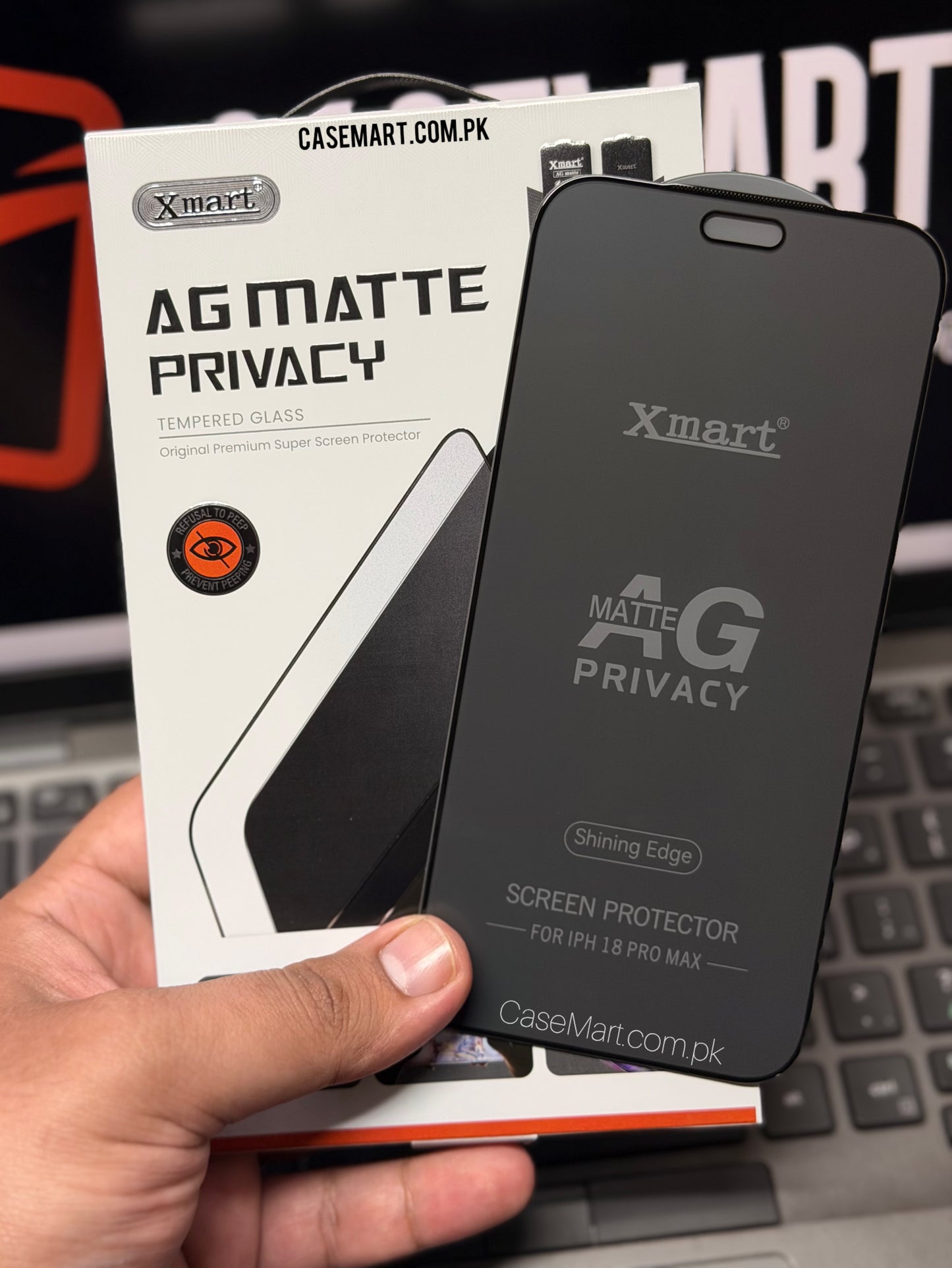 Xmart Branded AG Matte Privacy Glass for 18 Pro Max