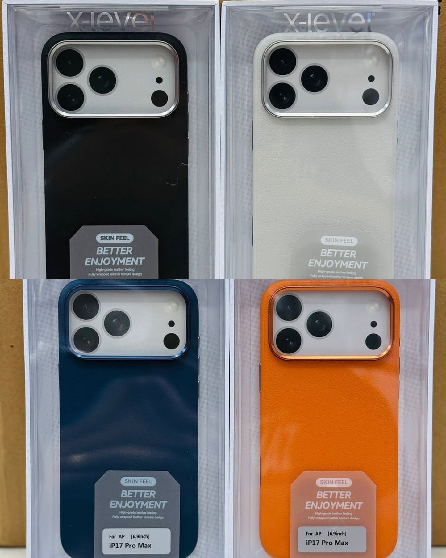 X-Level Skin Feel MagSafe Leather for iPhone 17 series