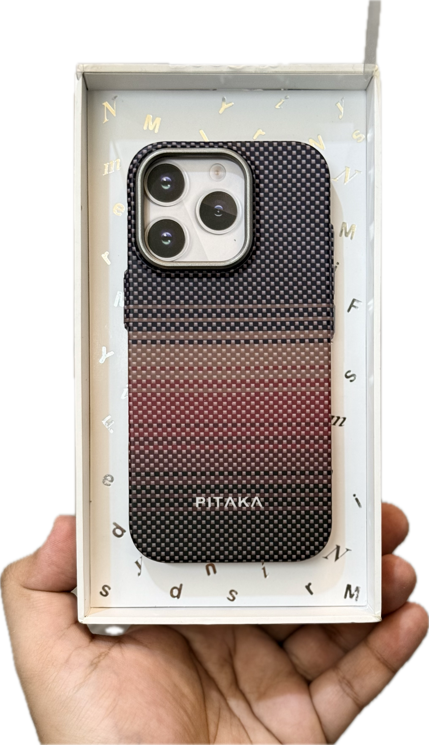 PITAKA SUNSET CARBON FIBRE KEVLAR CASE