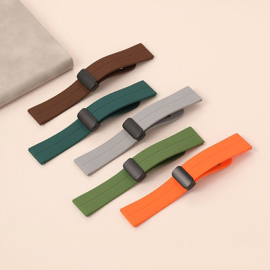Silicone Magnet Buckle Strap for Apple Watch - 42mm to 49mm