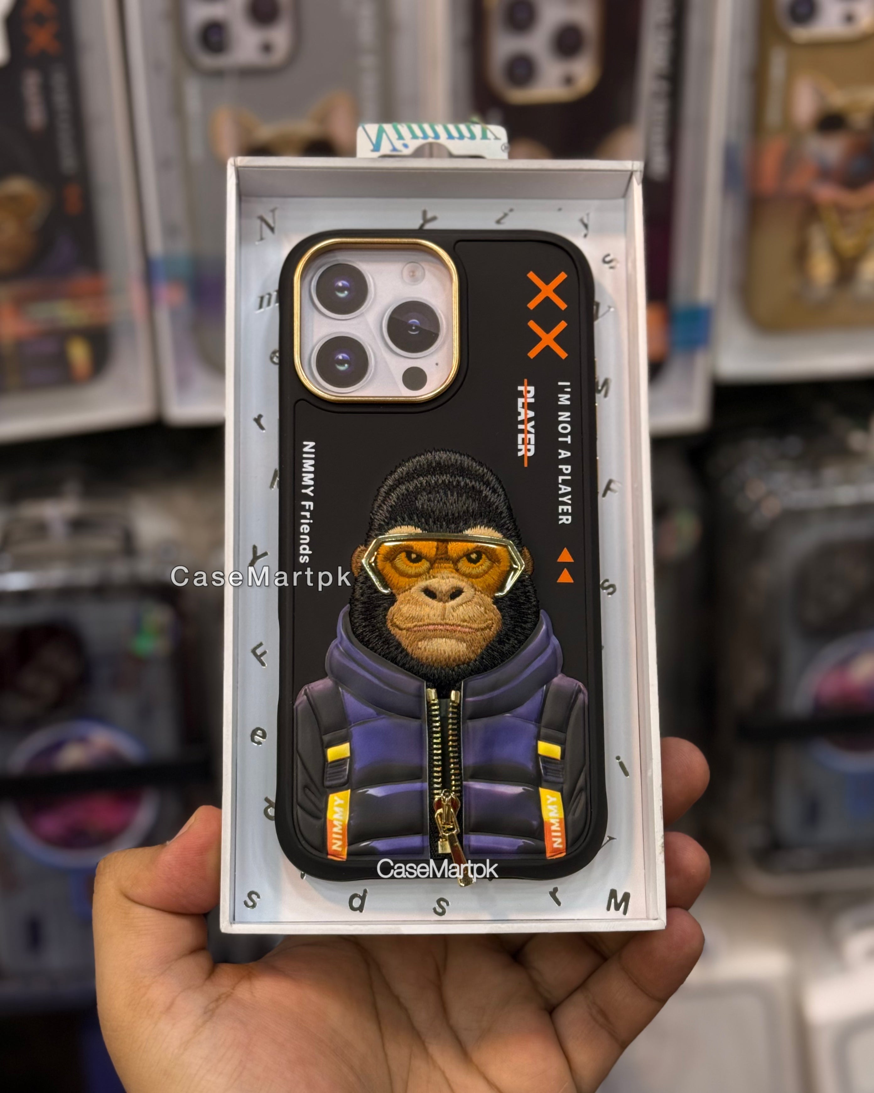 Nimmy Glasses Gorilla 3D Embroidered 16 Pro Max