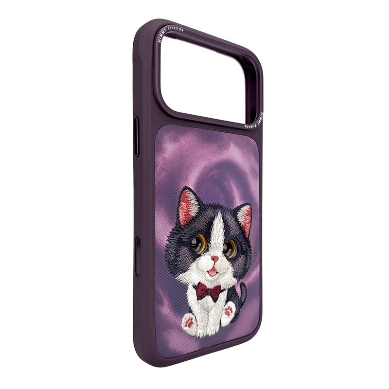 NIMMY Gentle Pets Series 3D Embroidered Case 18 Pro Max - Leather Phone Case