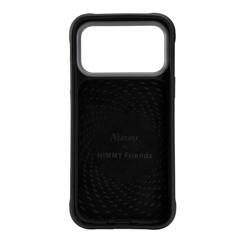 NIMMY Cute Big Eyes Series MagSafe Case 18 Pro Max - 3D Embroidered Leather Magnetic Phone Cover