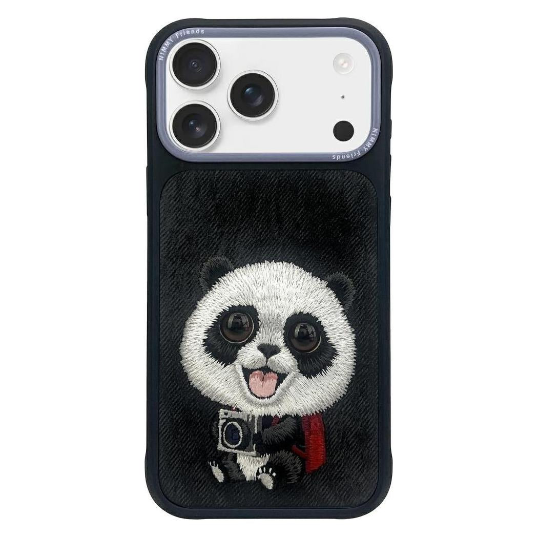 NIMMY Premium 3D Embroidered Leather Case for 18 Pro Max