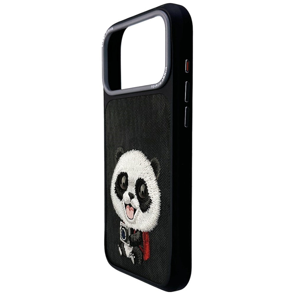 NIMMY Premium 3D Embroidered Leather Case for 18 Pro Max