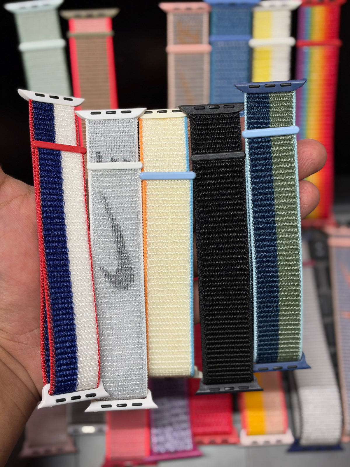 Apple Watch Fabric Sports Nylon Loop Bands For iWatch Size 42 to 49 Mm