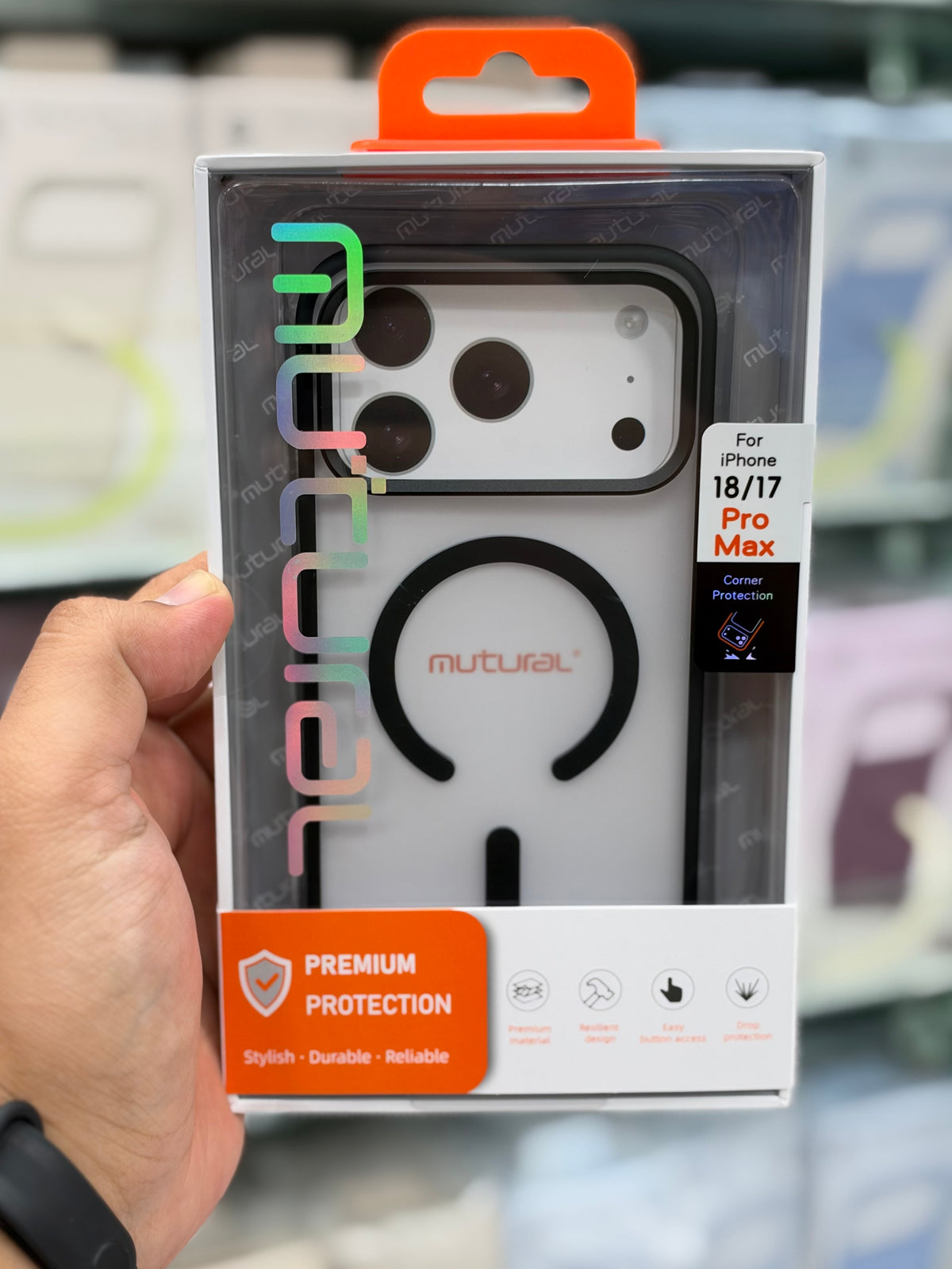 Mutural Matte Slim MagSafe Case - Highly Shockproof Protective Cover with Magnetic Charging