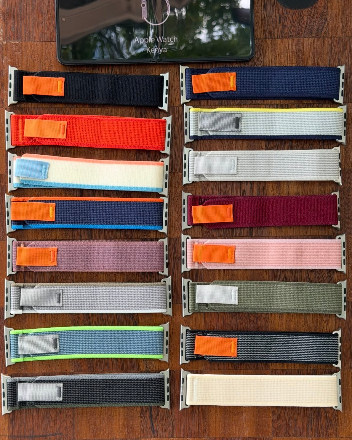 Apple Watch Trail Nylon Loop Bands For iWatch Size 42 to 49 Mm
