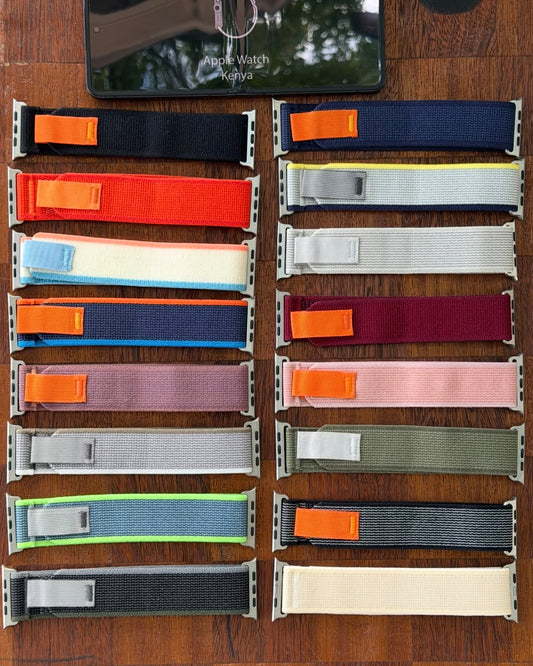 Apple Watch Trail Nylon Loop Bands For iWatch Size 42 to 49 Mm