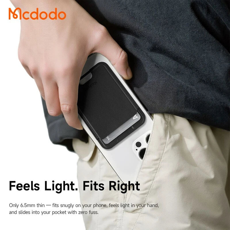Mcdodo Napa Genuine Leather Magnetic Card Holder Wallet with Strong Magnet