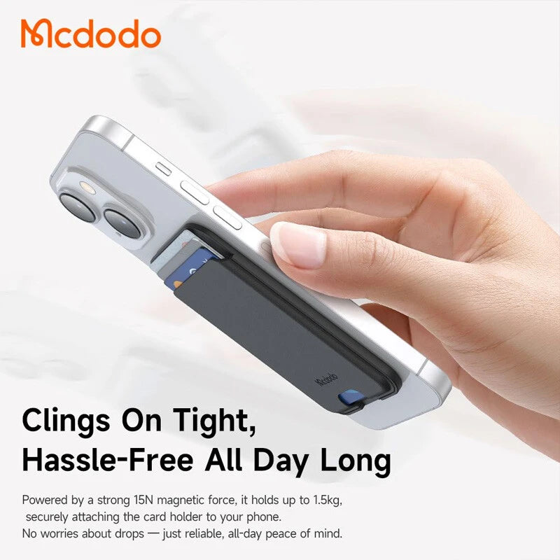 Mcdodo Napa Genuine Leather Magnetic Card Holder Wallet with Strong Magnet