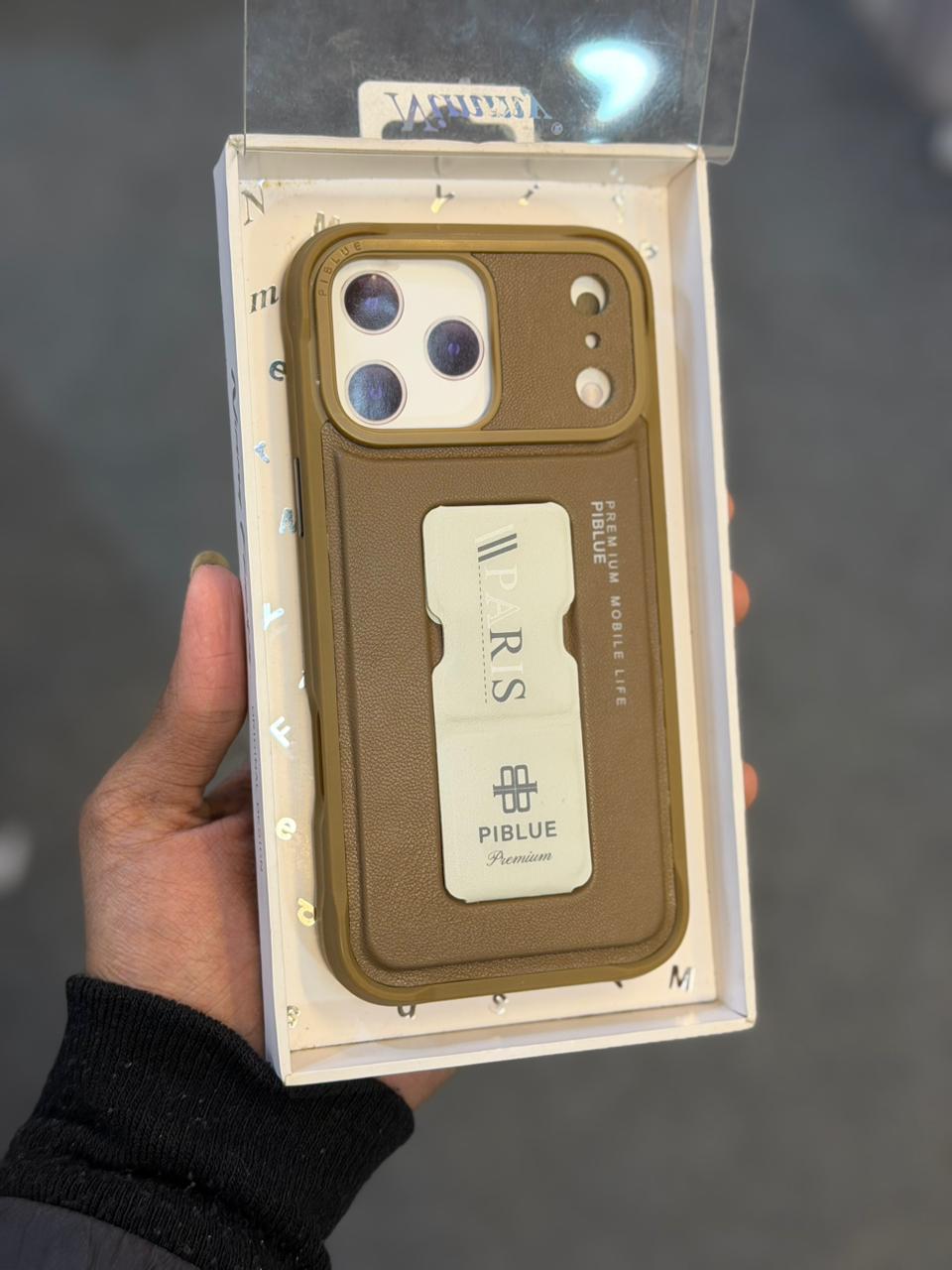 Piblue Case with holder stand for iphone 17 pro max