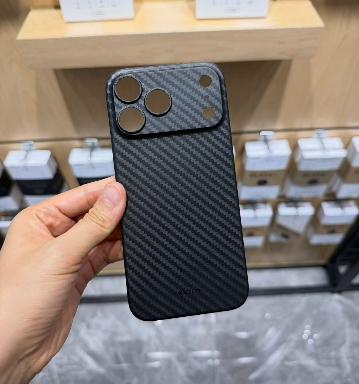 Kz-Doo Air Carbon Ultra Thin Case for iPhone | Premium 0.3mm Slim Protective Cover