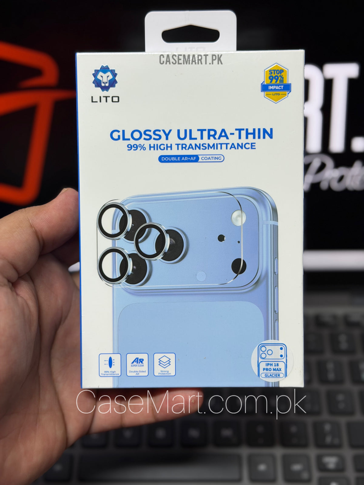 LITO Glossy Ultra Thin Full Camera Protector - AR Mettalic Lens iPhone 18 Pro Max