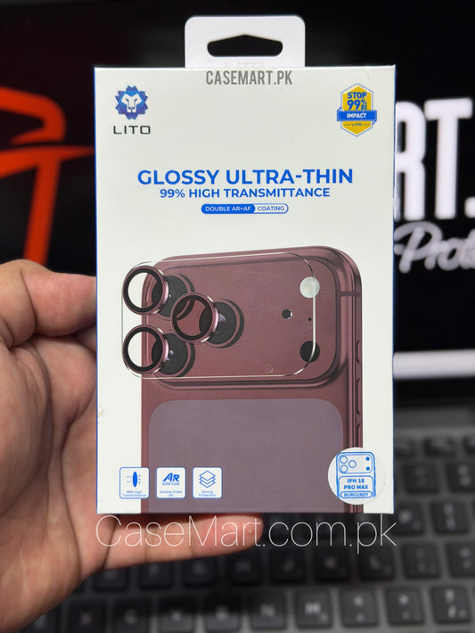 LITO Glossy Ultra Thin Full Camera Protector - AR Mettalic Lens iPhone 18 Pro Max