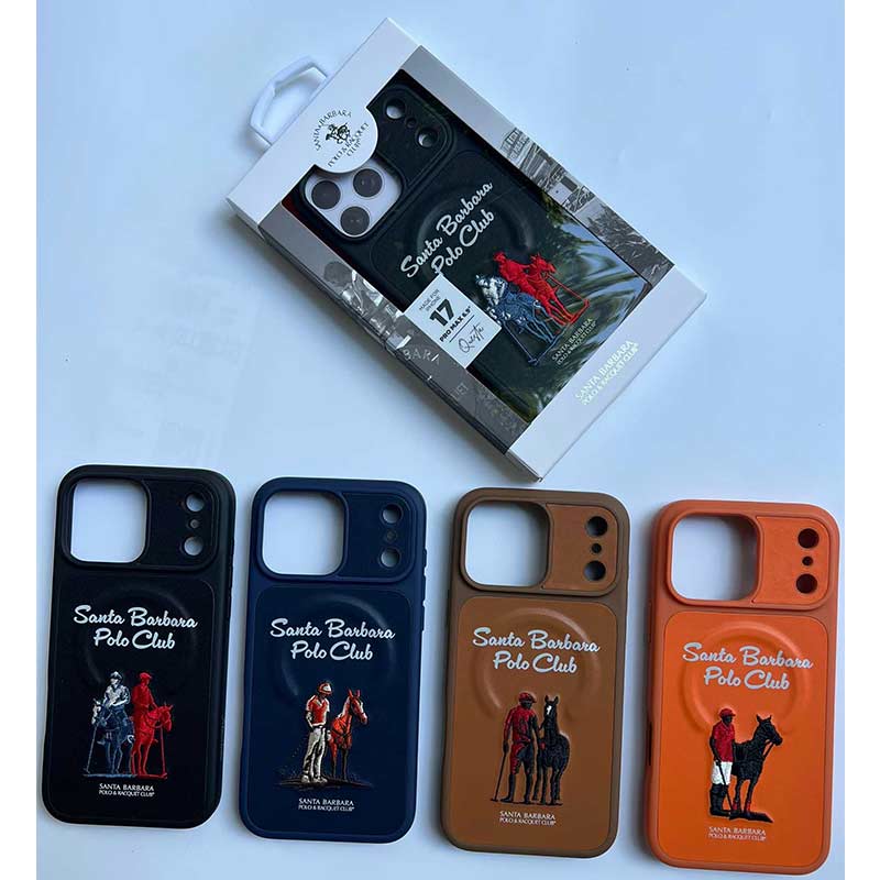 Polo Santa Barbara Leather Magsafe Case Questa Series 17 Pro Max