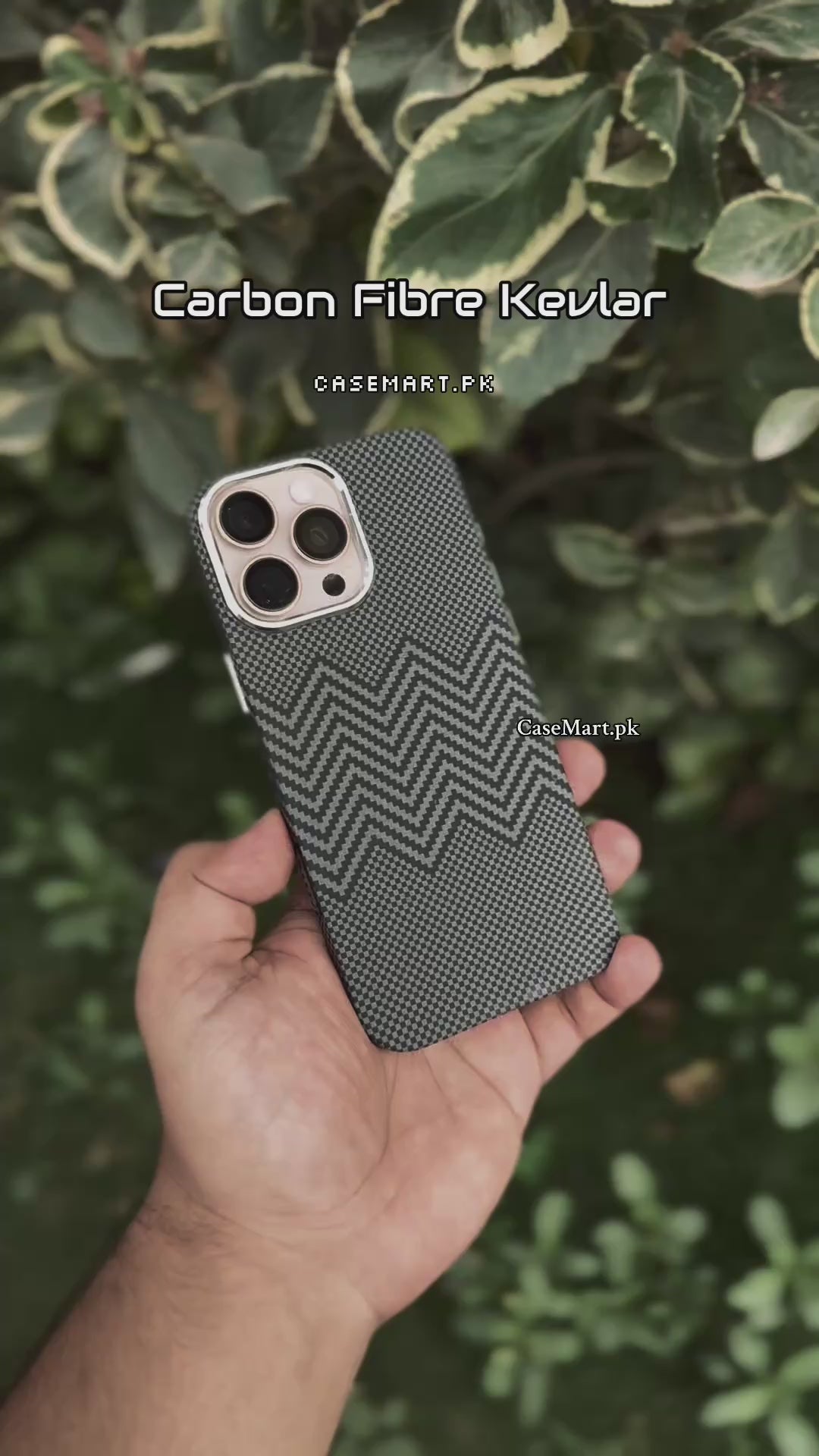 GREY WAVE CARBON FIBRE KEVLAR CASE