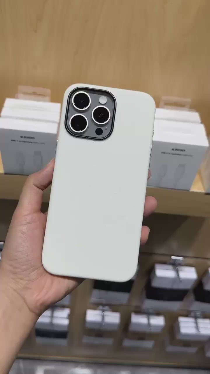 KZDOO Noble White Genuine Leather 16 Pro Max