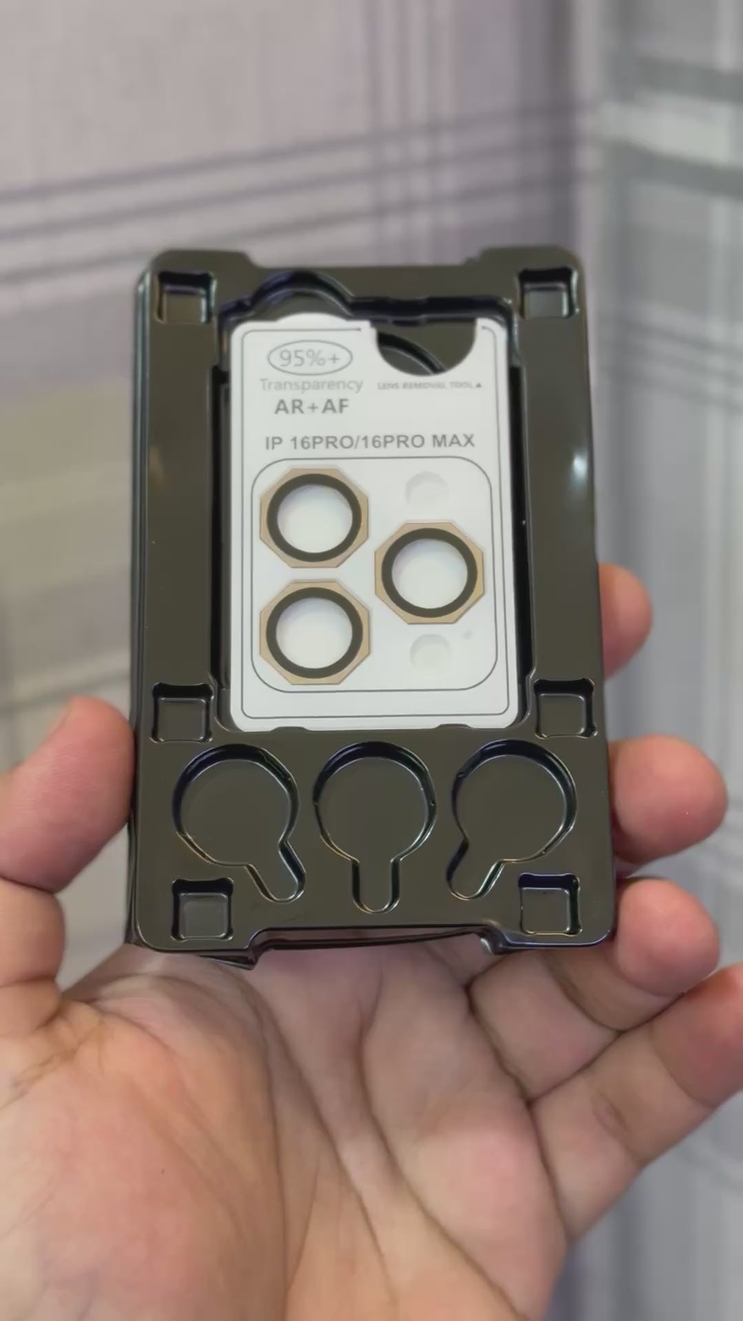 Metallic Octagonal Lens Rings for iPhone