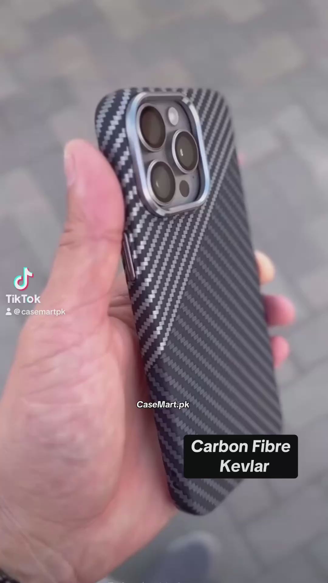 Carbon fibre MagSafe case with metal camera protection