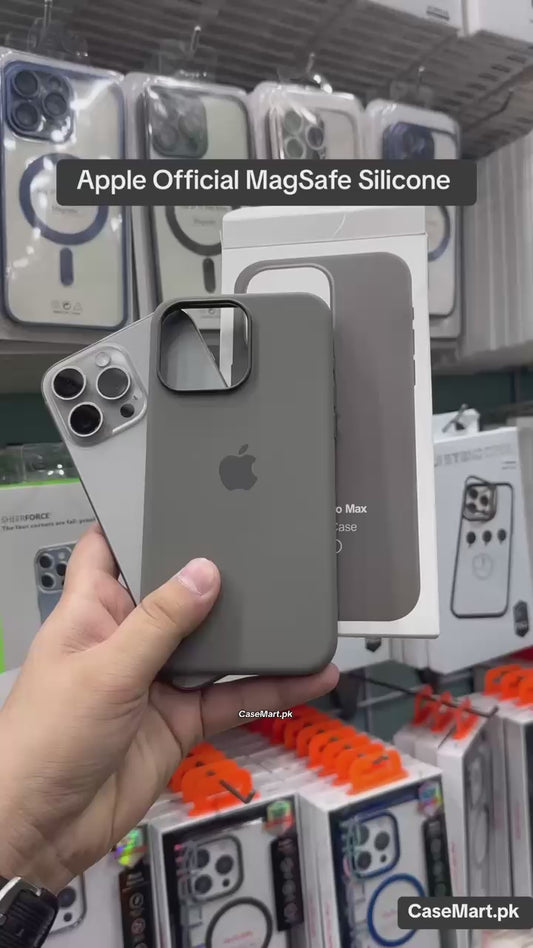 Apple MagSafe silicone  with pop up notification same as original 15 pro max natural titanium