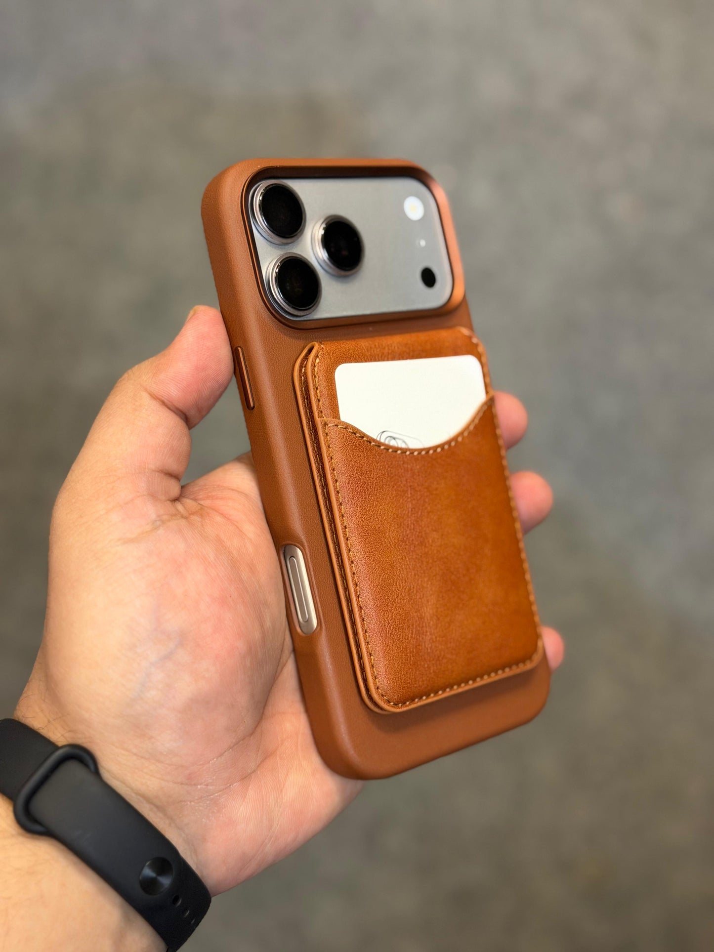 Flip Leather MagSafe Wallet with Stand