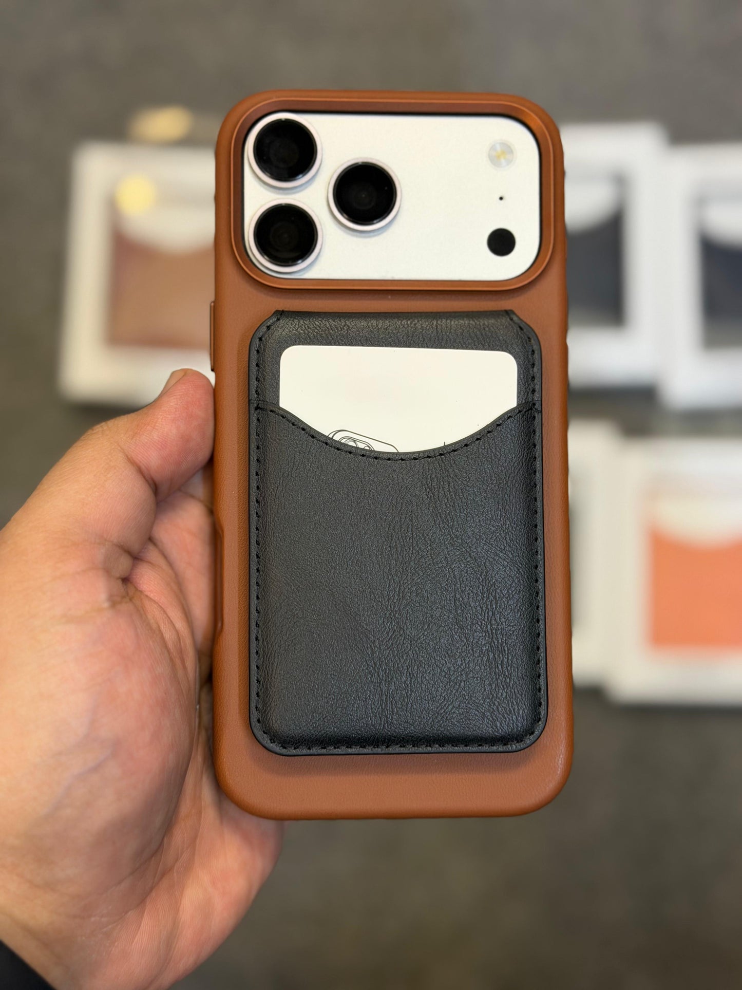 Flip Leather MagSafe Wallet with Stand